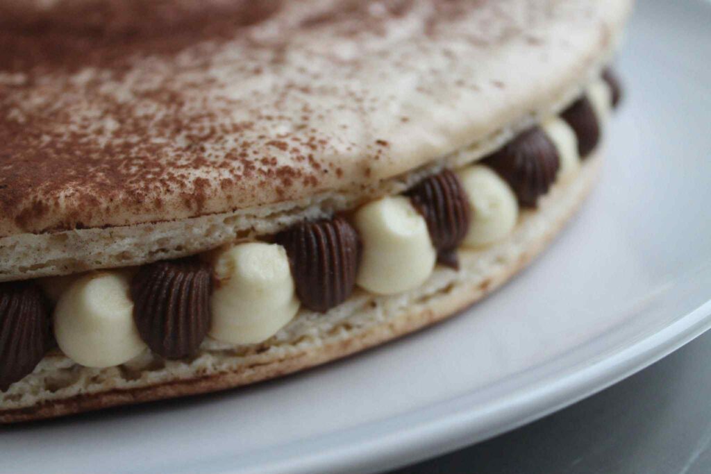 Tiramisu Macaron Cake